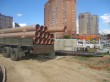 Укладка стеклопластиковых труб на автомобиль