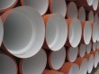 Раструбное соединение полипропиленовой гофрированной трубы.