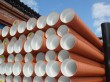 Цвет наружной гофрированной поверхности трубы рыжий внутренняя гладкая поверхность трубы белая