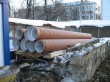 Полипропиленовые гофрированные трубы на строительном объекте по адресу Москва, Зеленый проезд