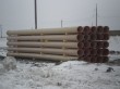 Складирование трубы 400 мм на строительном объекте