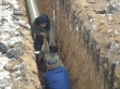 Монтаж стеклопластиковых труб при помощи муфтового соединения.
